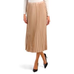 Anne Klein MONTREAL SATIN PLEATED SKIRT